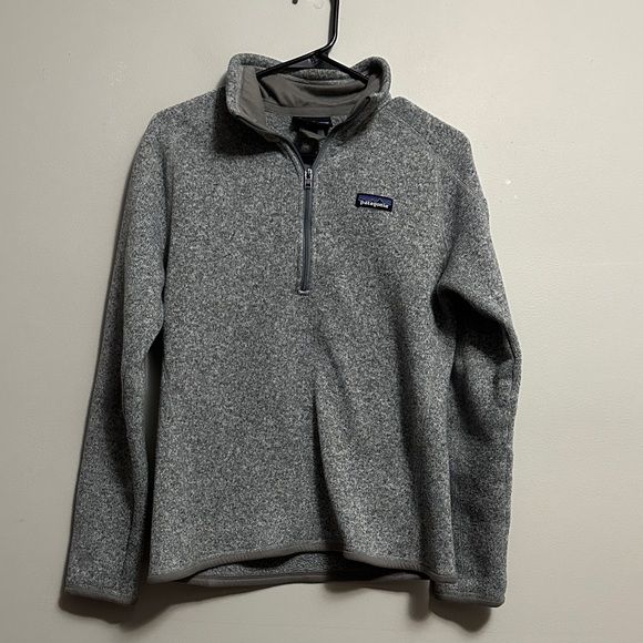 Patagonia Sweaters - Patagonia Grey Women's Better Sweater 1/4-Zip Fleece Medium